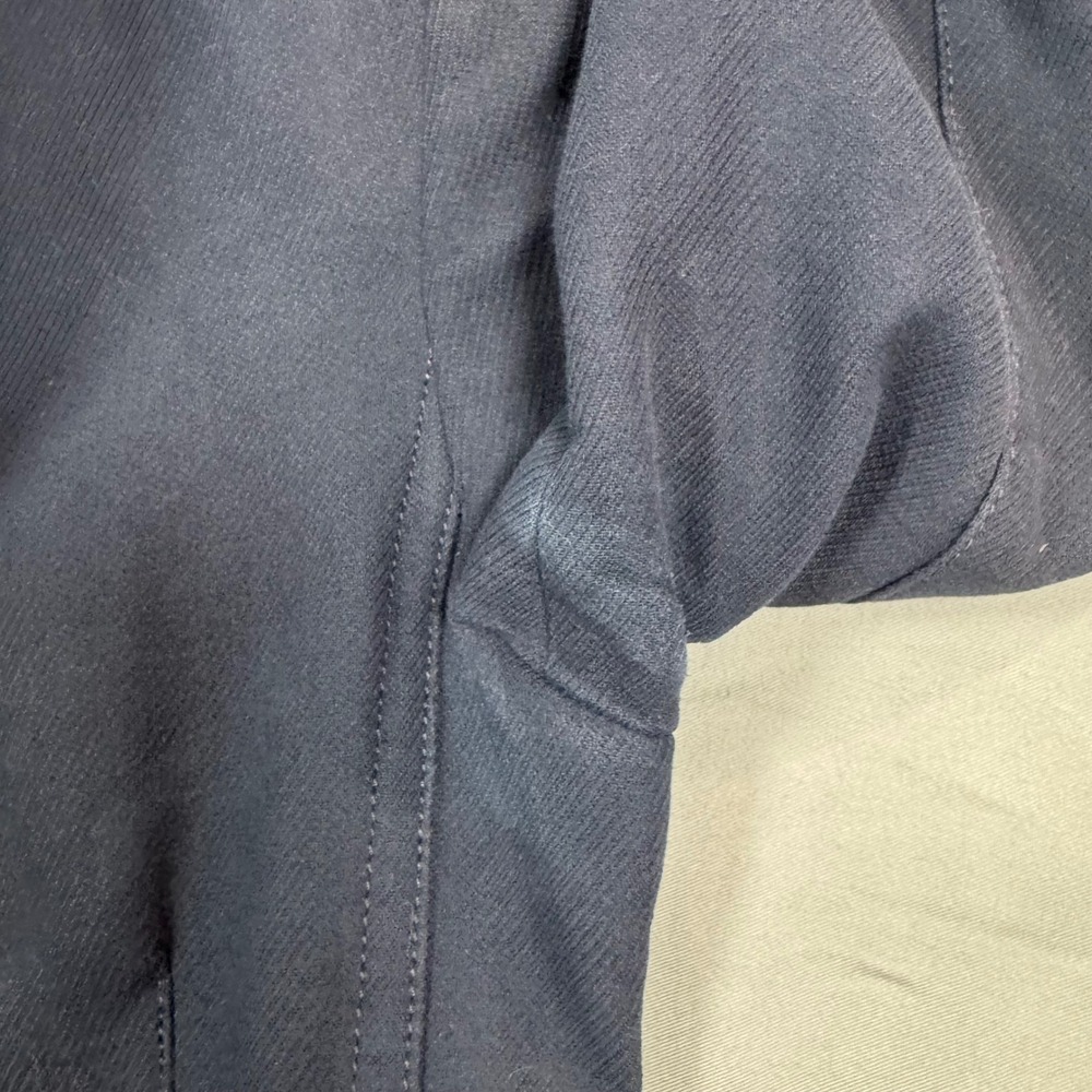 Burberry Brit Womens 2 Blue Asymmetrical Double-Breasted Peacoat Preppy Luxury - Picture 14 of 14